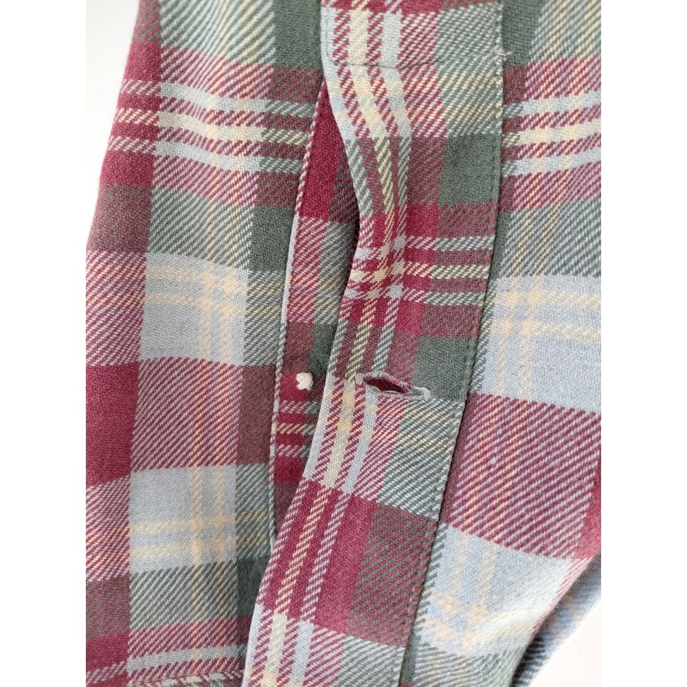 Ralph Lauren Golf Tilden Plaid Button Down Mens XL Burgundy Green Long Sleeve - Picture 9 of 9